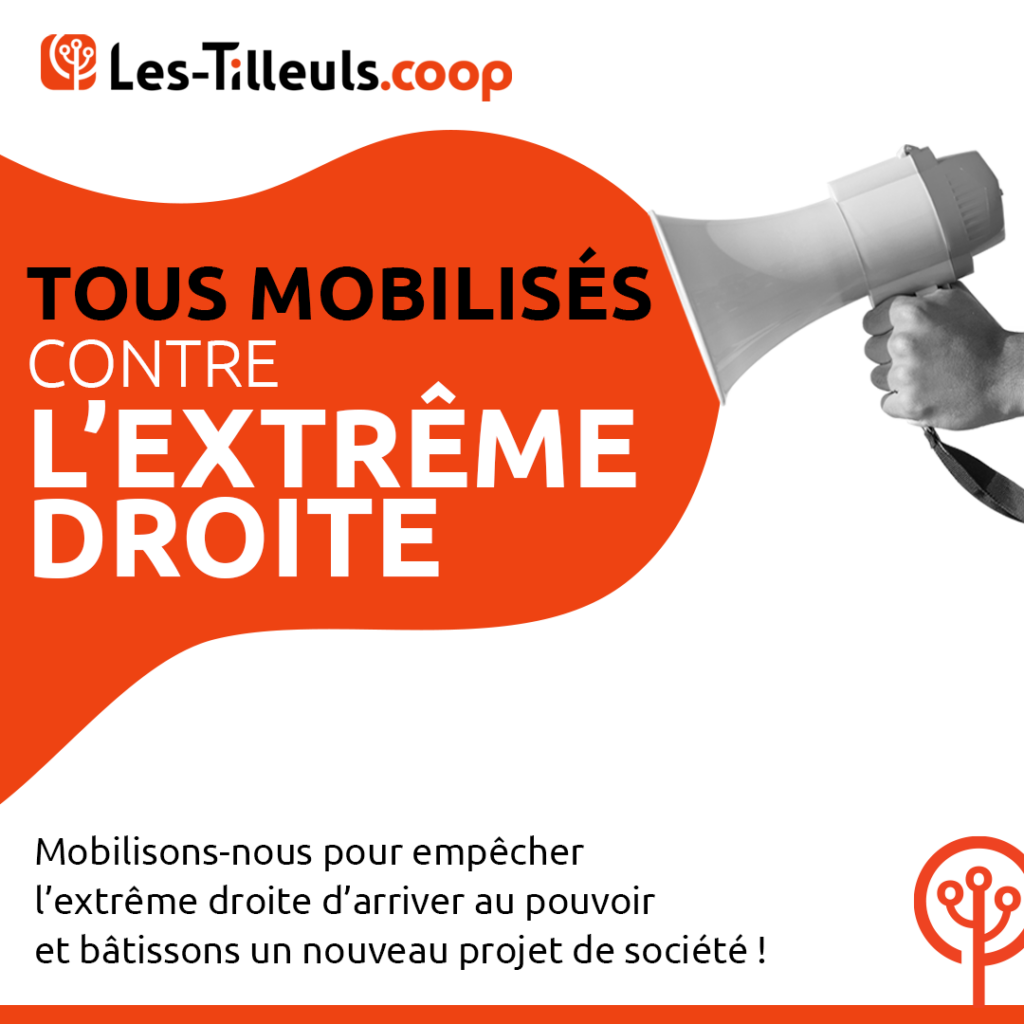 Tous mobilisés contre l'extrême droite. Mobilisons-nous pour empêcher l'extrême droite d'arriver au pouvoir et bâtissons un nouveau projet de société !" class="wp-image-9342" style="aspect-ratio:1;object-fit:cover