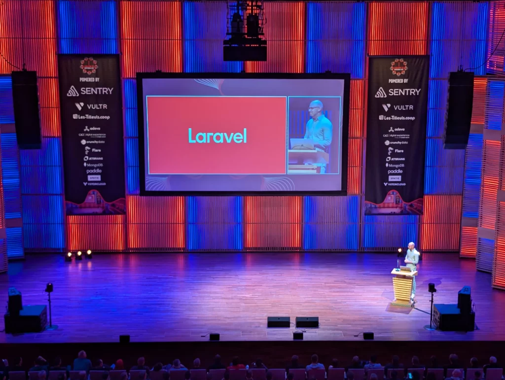 Taylor Otwell at LaraconEU 2025" class="wp-image-10766